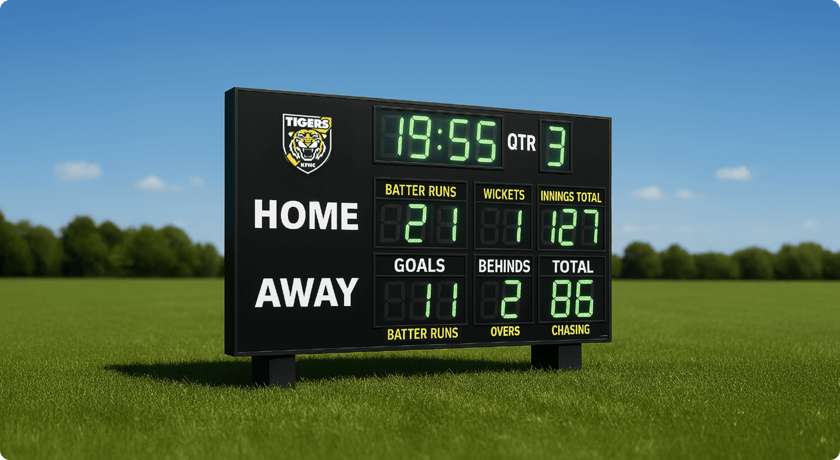 Kyneton Football Netball Club Scoreboard